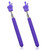 2 Pcs Telescopic Teacher Pointer Stick, Extendable Pointer Teacher Pointers for Classroom, Mini Retractable Hand Pointer Finger Pointer Stick Elementary School Kindergarten Teacher Supplies (Purple)