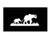 Mom & Baby Elephant Vinyl Decal | White | Made in USA by Foxtail Decals | for Car Windows, Tablets, Laptops, Water Bottles, etc. | 4.75 x 2.0 inch