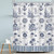 MESHELLY Vintage Ocean Shower Curtain 60Wx72H Rustic Beach Starfish Seashell Nautical Coastal Curtain for Bathroom Blue Gray Sea Seahorse Bath Curtain Fabric Bathroom Accessories Decor with 12 Hooks