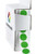 ChromaLabel 1/2 Inch Round Color Coding Labels | 1,000/Box (Green)