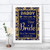 Blue and Gold Here Comes Your Bride Daddy Personalized Wedding Sign