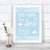 Blue Burlap & Lace Effect Here Comes Bride Aisle Sign Personalized Wedding Sign