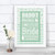 Winter Green Christmas Here Comes Your Bride Daddy Personalized Wedding Sign
