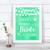 Mint Green Watercolour Lights Daddy Here Comes Your Bride Wedding Sign
