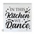 Farmhouse in This Kitchen We Dance Kitchen Wooden Box Sign Kitchen Wood Block Tabletop Sign Decorative Desk Sign Home Decor 5 X 5 Inches