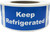 Keep Refrigerated 2 x 4 Inch Labels 500 Total Stickers on a Roll