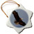 3dRose Danita Delimont - Eagles - Bald Eagle Wings Spread in The air - Ornaments (orn-231741-1)