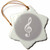 3dRose Grey Treble Clef Music Notation - G Clef Musical Note Musician... - Ornaments (orn-232110-1)