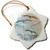 3dRose Sea Gull Illustration with Typography in Blue Grey - Ornaments (orn-268375-1)