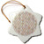 3dRose Luxury Trendy Rosegold and Grey Moroccan Arabic Quatrefoil Pattern - Ornaments (orn-268958-1)
