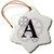 3dRose Grey cogs, Gears. Mechanics, Machinery. Appealing Black Letter A - Ornaments (orn-298685-1)