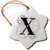3dRose Grey cogs, Gears. Mechanics, Machinery. Supreme Black Letter X - Ornaments (orn-298708-1)