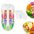 JOELELI 2022 New Fresh Salad Cup To Go Salad Meal Shaker Cup with Fork & Salad Dressing Holder Health Salad Container Portable Vegetable Breakfast Salad Cup Perfect for Work, Travel, Picnic?White?
