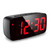 ORIA Digital Alarm Clock, Electronic LED Desktop Clock, Small Desk Clock with USB Port for Charging, Adjustable Brightness, Snooze, Mini LED Alarm Clock for Bedroom, Office, Home, Red