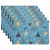 Placemats Dining Table Place Mats Cloth Placemats Kitchen Table Mats Indoor Outdoor Placemat, Modern Art Cartoon Geometric Triangle Blue