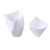Homeford Triangle Plastic Dessert Bowl, 2-3/4-Inch, 12-Count - White