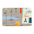 MSAYNFG Mid Century Bath Rug Vintage Iconic Atomic Starbursts Modern Retro Space Abstract Geometric Bathroom Decor Microfiber Memory Foam Backing Bath Rugs 18x30 Inch