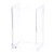 Clear Acrylic Pencil Pen Holder Cup, Clear Makeup Brush Holder, Acrylic Desk Accessories, Stationery Organizer for Office Desk Accessory