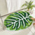 COLORPAPA Bath Mat for Bathroom Green Boho Bathroom Rugs Non Slip Cute Leaves Large Bath Rug Soft Absorbent Washable Carpet for Tub Shower Doormat Decor 24"x32"