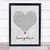 Evangeline Grey Heart Song Lyric Grey Heart Poster Art Print