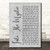 Into The Mystic Rustic Script Grey Song Lyric Quote Wall Art Poster Gift Present Print