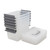 Jekiyo 6 Pack 3.5 Quart Storage Container Box with Lid, Plastic Latch Storage Bins