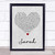 Sarah Grey Heart Song Lyric Grey Heart Poster Art Print Sarah Grey Heart Song Lyric Grey Heart Poster Art Print