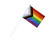 Small Daniel Quasar Flags on a Stick Perfect for Pride Parades, LGBTQ Events, Pride Month, Promotional Events & More! - 1 Flag