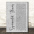 Supermarket Flowers Rustic Script Grey Song Lyric Quote Wall Art Poster Gift Present Print