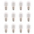 12 Pack-15 Watt Salt Lamp Bulbs Incandescent E12 Socket Candelebra Original Replacement Light Bulbs