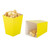 Yellow Mini Popcorn Boxes,Pack of 12