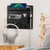 YONGAIJIA Bedside Wall Mount Shelf, Adhesive Bedside Organizer for Remote?Phone?Glasses. Bedside Accessories Storage suitable for College Dorm ?bunk bed ? Bedroom?Rv?Black?