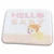 3dRose Baby Girl Crawling and Hello Baby Message on Pink... - Bathroom Bath Rug Mats (rug-156667-1)