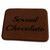 3dRose Sexual Chocolate, Black Lettering on Brown Background - Bathroom Bath Rug Mats (rug-172434-1)