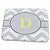 3dRose Grey and White Chevron with Yellow Monogram Initial D - Bathroom Bath Rug Mats (rug-222092-1)