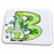 3dRose Cute St Patricks Day Gnome Monogram Initial B - Bathroom Bath Rug Mats (rug-375858-1)