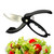 XIILSIE Salad Scissors Heavy Duty Toss and Chop Salad Chopper, Multifunction Kitchen Double Blade Vegetable Scissors Salad Scissors for Chopped Salad Cutter(Black&Grey)
