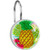 Shower Curtain Hooks, Rust Proof Shower Curtain Rings for Bathroom, Decorative Shower Curtain Hooks Hangers for Shower Curtain Rod, Tropical Flower Flamingo Pineapple