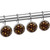 Shower Curtain Hooks, Rust Proof Shower Curtain Rings for Bathroom, Decorative Shower Curtain Hooks Hangers for Shower Curtain Rod, Cartoon Brown Cats Lovely Animals