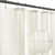 SpaceDresser Jacquard Fabric Shower Curtain,Shower Curtain Liner,Hotel Quality Plaid Weave Bathroom Curtain with Grommets,72 x 72 Inches Long Ivory