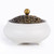 SIKZU Coil Incense Burner. Ceramic Incense Cone Bowl with Metal lid + Calabash Incense Rack + Fireproof Cotton.Use for Stick/Coil Incense/Sage Cones/Frankincens.(White)