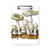 Cute White Mushroom Pattern Illustration Clipboard Folder Writing Pad Backing Plate A4