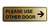 Signs ByLITA Standard Please Use Other Door Right Arrow Sign(Brushed Gold) - Small