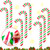 8 Pieces Inflatable Candy Canes Christmas Canes Balloons Outdoor Candy Canes Decoration for Christmas Crafts Decoration Supplies (Green, Red and White)