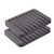 2PCS Soap Dish Holder, Premium Silicone Soap Dishes for Shower Bathroom Kitchen Sinks? Soap Tray Saver Drainer, Self-draining Waterfall, Non-Slip Design, Easy Cleaning (Gray)