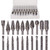 SWZHAI 20 Pcs Carbide Burr Set, 1/8" Shank Double Cut Carbide Rotary Burr Set Die Grinder Bits Compatible with Dremel, Tungsten Steel Rasp Carving Bits for Cutting Burrs Metal Working(1/8" Shank)