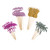 Partico Cake Topper Pink Flamingo Pineapple Cupcake Picks for Luau Hawaii Birthday Wedding Beach Party Decoration  24 Pack