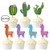 Alexless 24 Pcs Cute Llama and Cactus Cupcake Toppers Alpaca Cupcake Picks for Mexican Fiesta Theme Party, Baby Shower Birthday Party