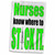 3dRose EvaDane - Funny Quotes - Nurses know where to stick it, Lime Green - Towels (twl-173397-1)