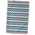 3dRose Blue, Teal, Red, Yellow, and White Small Chevron Stripes - Towels (twl-215463-1)